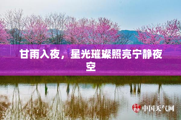 甘雨入夜，星光璀璨照亮宁静夜空