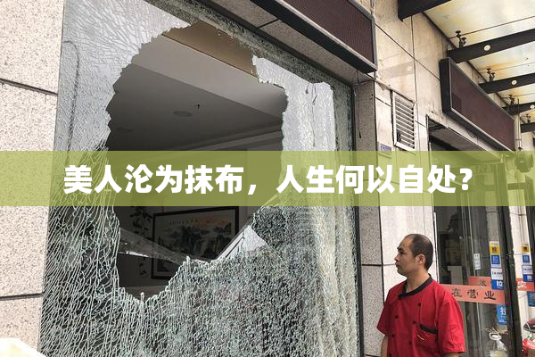 美人沦为抹布，人生何以自处？