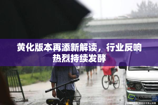 黄化版本再添新解读，行业反响热烈持续发酵