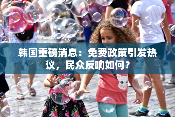 韩国重磅消息：免费政策引发热议，民众反响如何？