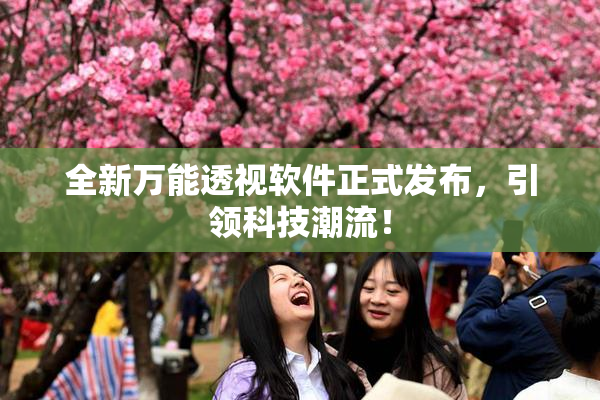 全新万能透视软件正式发布，引领科技潮流！